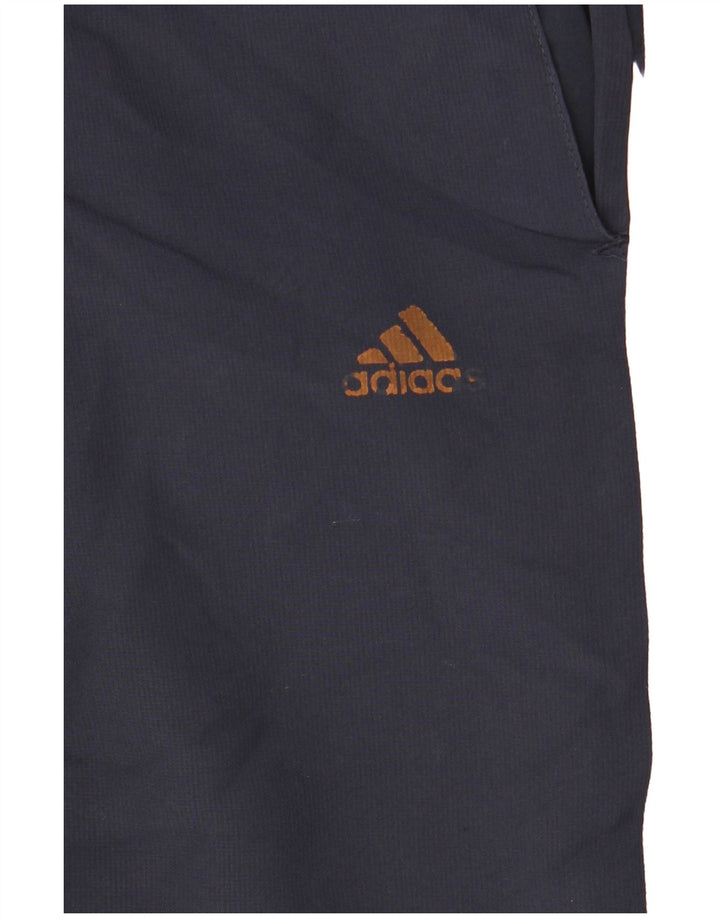 Shorts esportivos masculinos Adidas grandes poliéster azul marinho