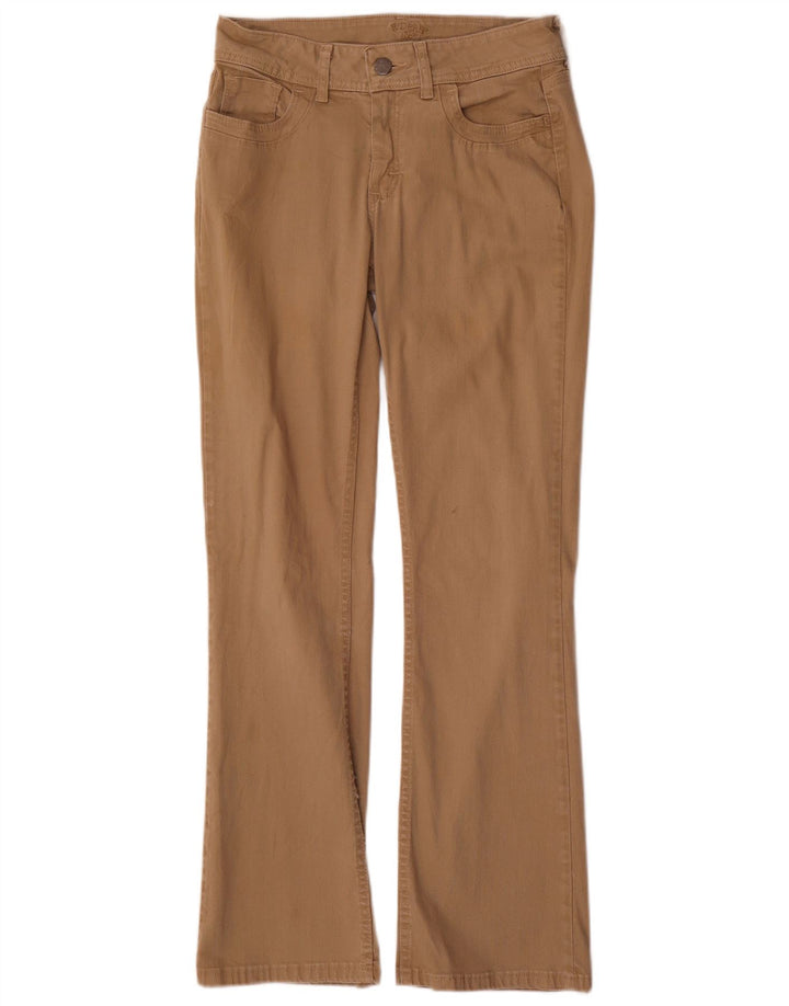 Lee Womens Riders Bootcut Calça Casual US 6 Médio W30 L31 Algodão Bege