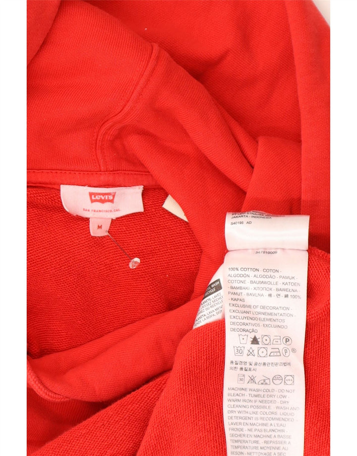 Moletom com capuz masculino Levi's médio algodão vermelho