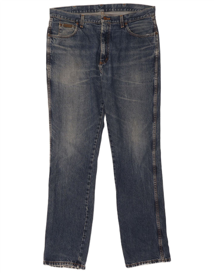 Wrangler Mens Jeans Slim W38 L36 Azul