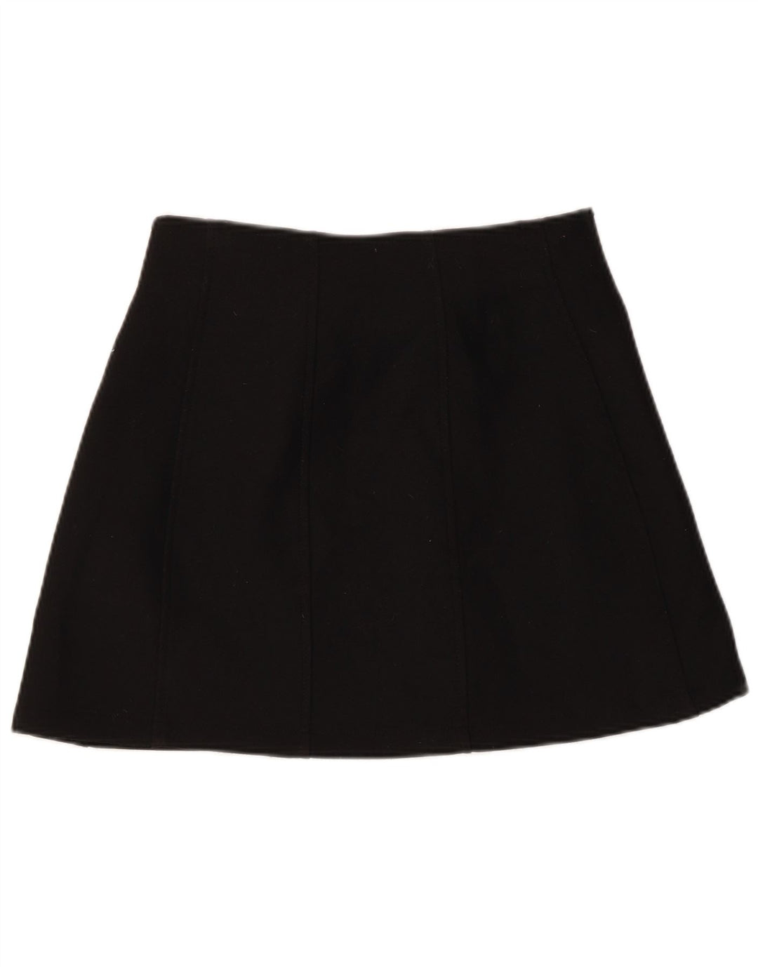 Mini saia feminina Zara pequena W26 poliéster preto