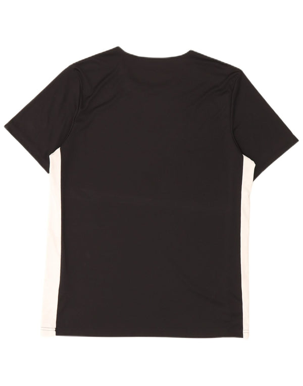 Adidas Mens Aeroready Camiseta Top Grande Preto Colorblock Poliéster
