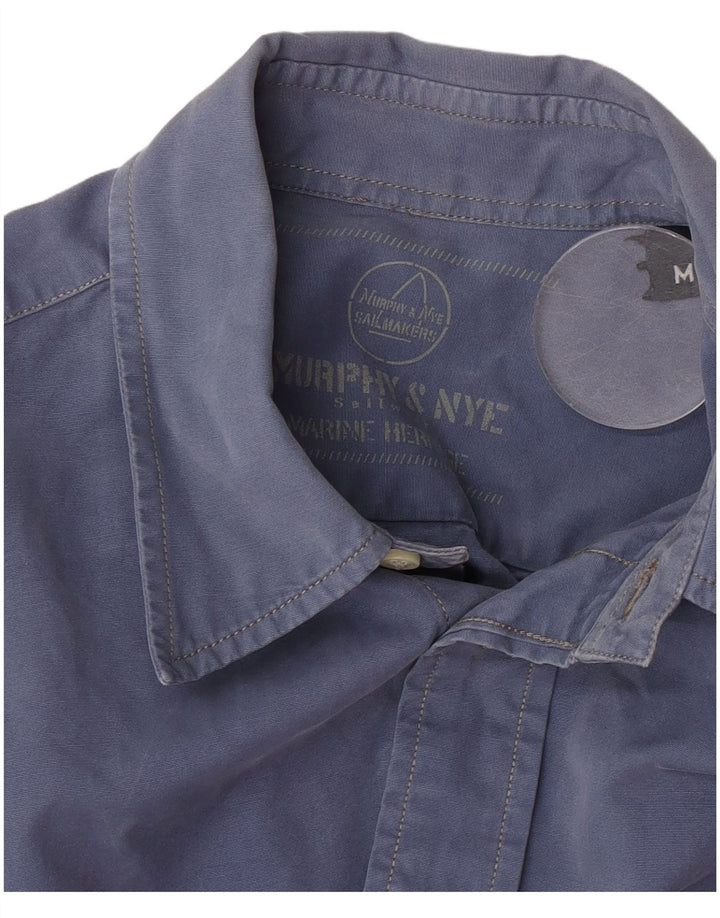 Camisa masculina Murphy & Nye azul médio
