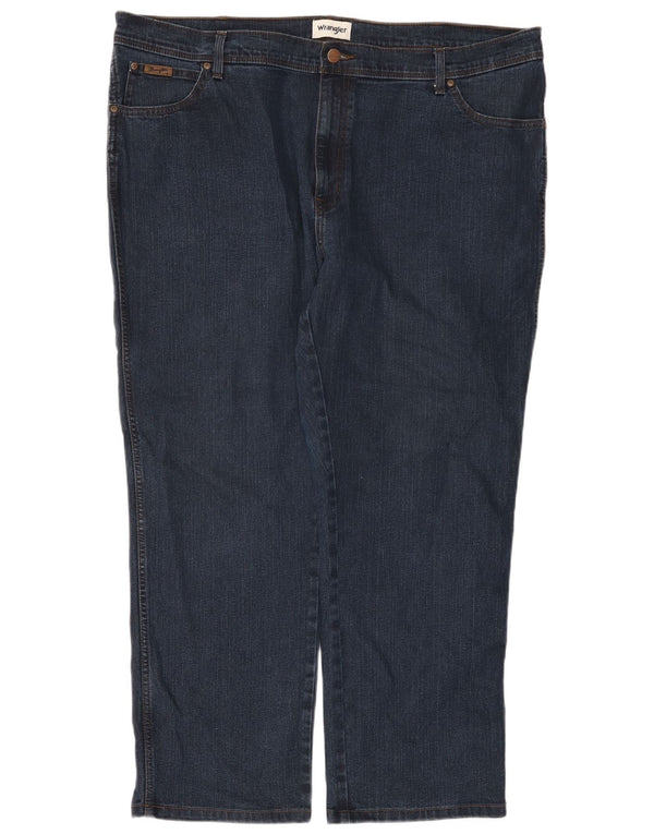 Wrangler Masculino Texas Straight Jeans W46 L32 Azul Marinho Algodão
