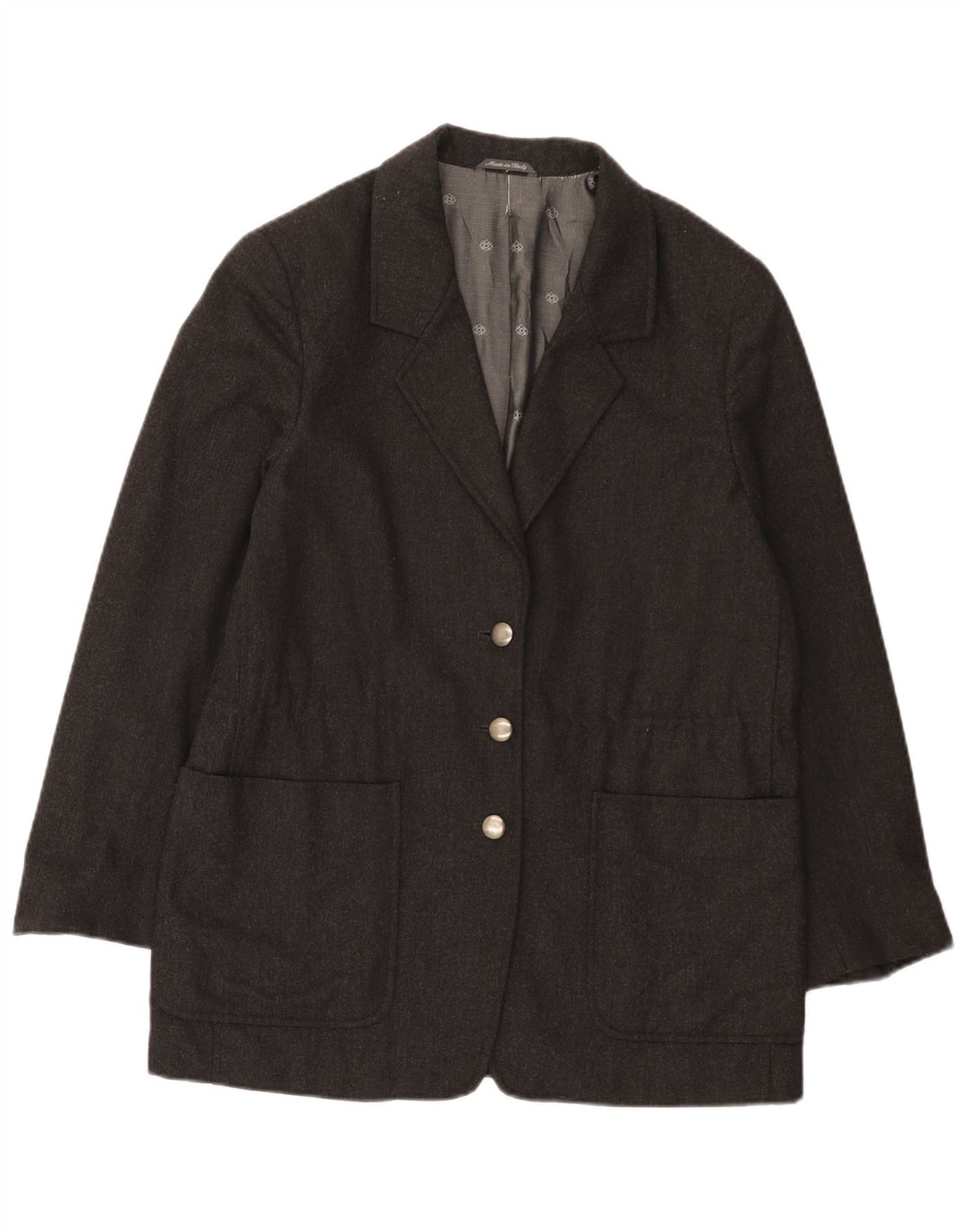 Jaqueta blazer feminina Penny Black com 3 botões IT 42 lã cinza médio