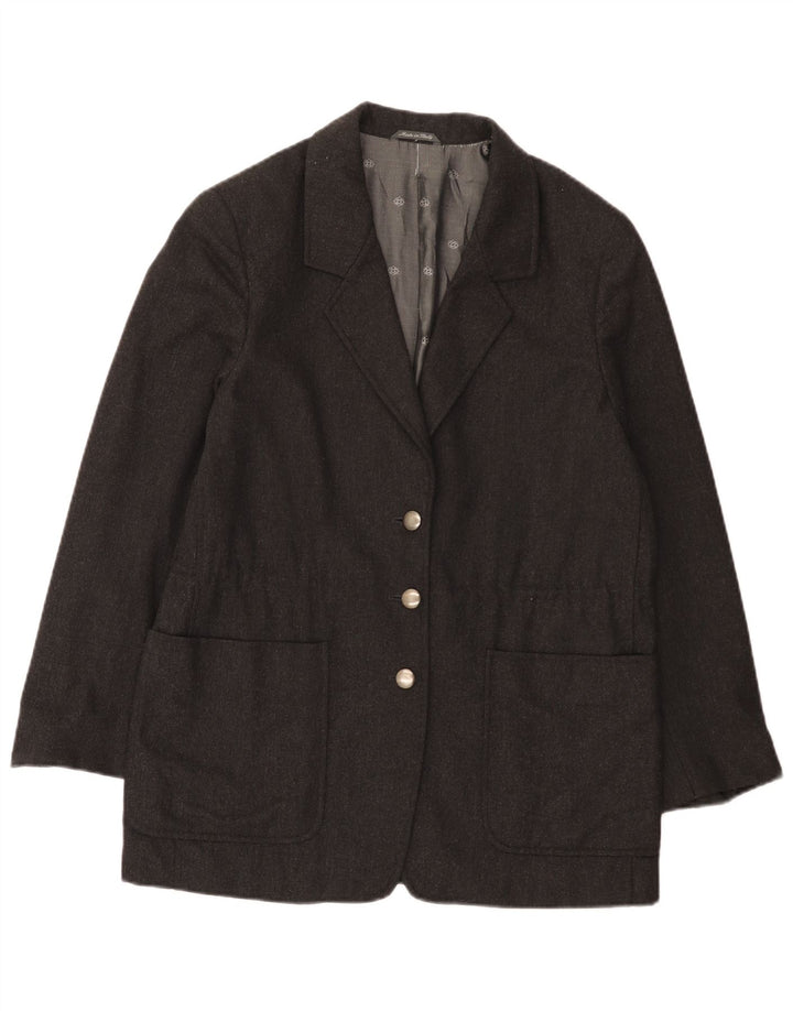 Jaqueta blazer feminina Penny Black com 3 botões IT 42 lã cinza médio