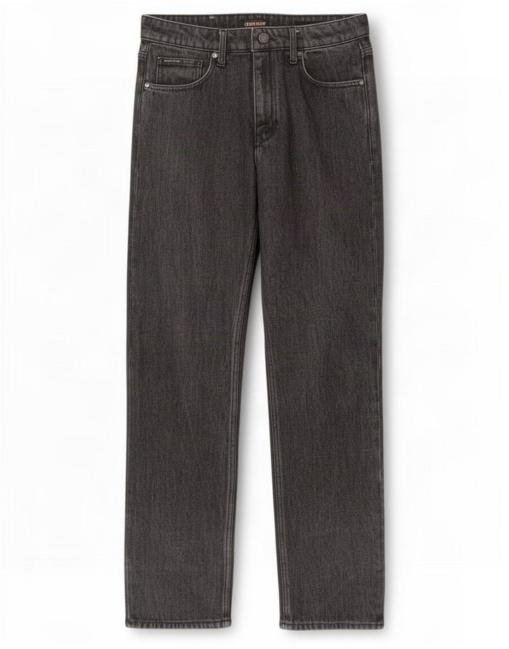 Guess Mens Straight Jeans W32 L32 Algodão Preto