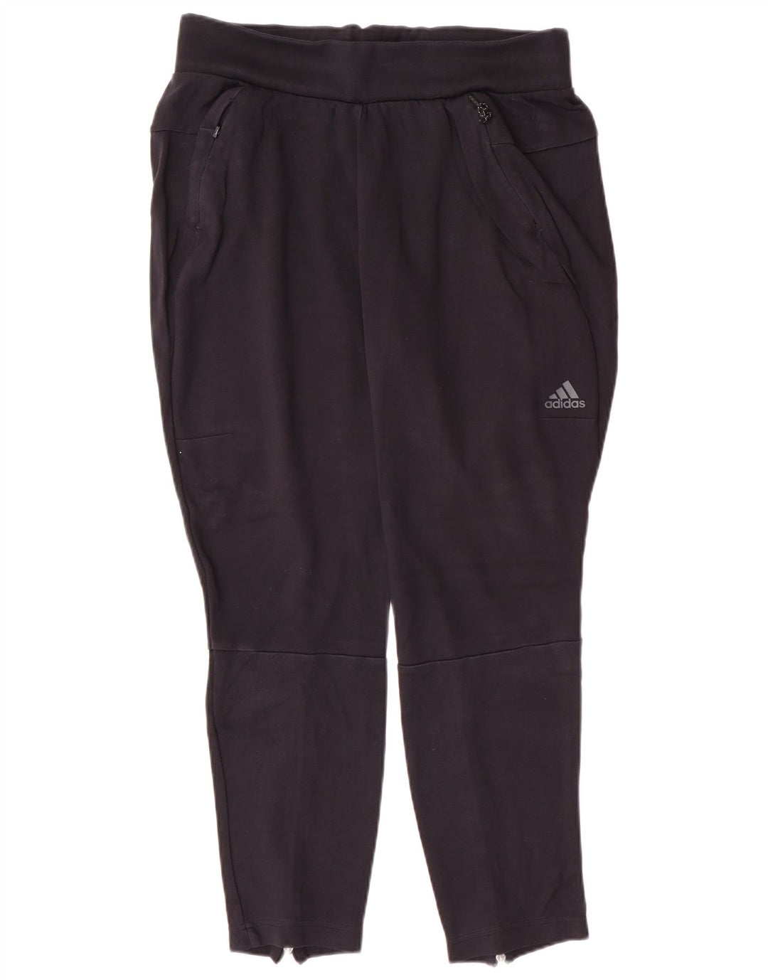 Calças de treino femininas ADIDAS UK 14 médio azul marinho