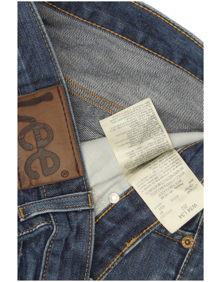 Lee Mens Zed Straight Jeans W34 L34 Azul Algodão