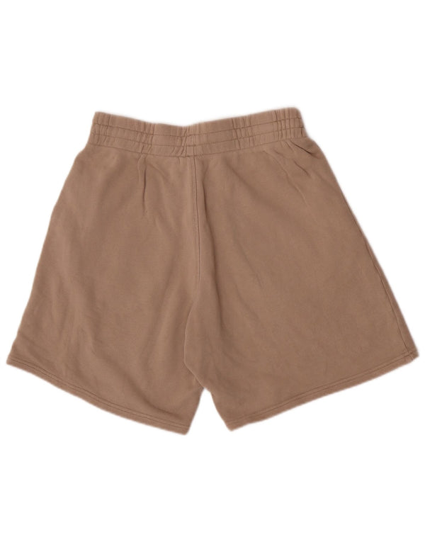Adidas Mens Casual Shorts Pequeno Bege Algodão