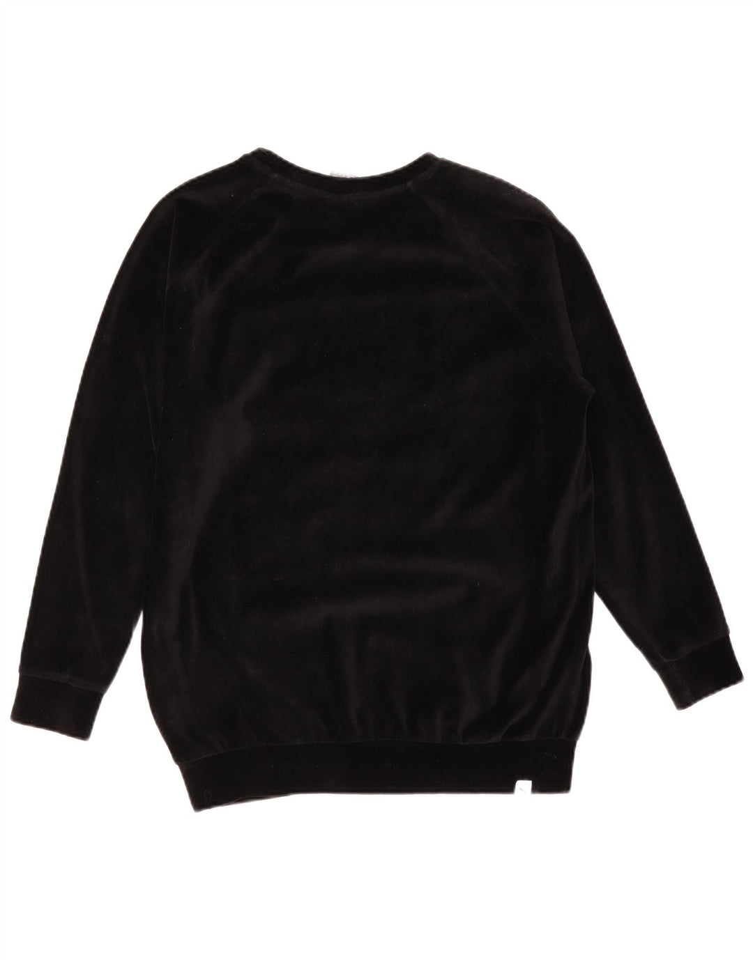 PUMA feminino oversized gráfico moletom jumper UK 12 médio algodão preto