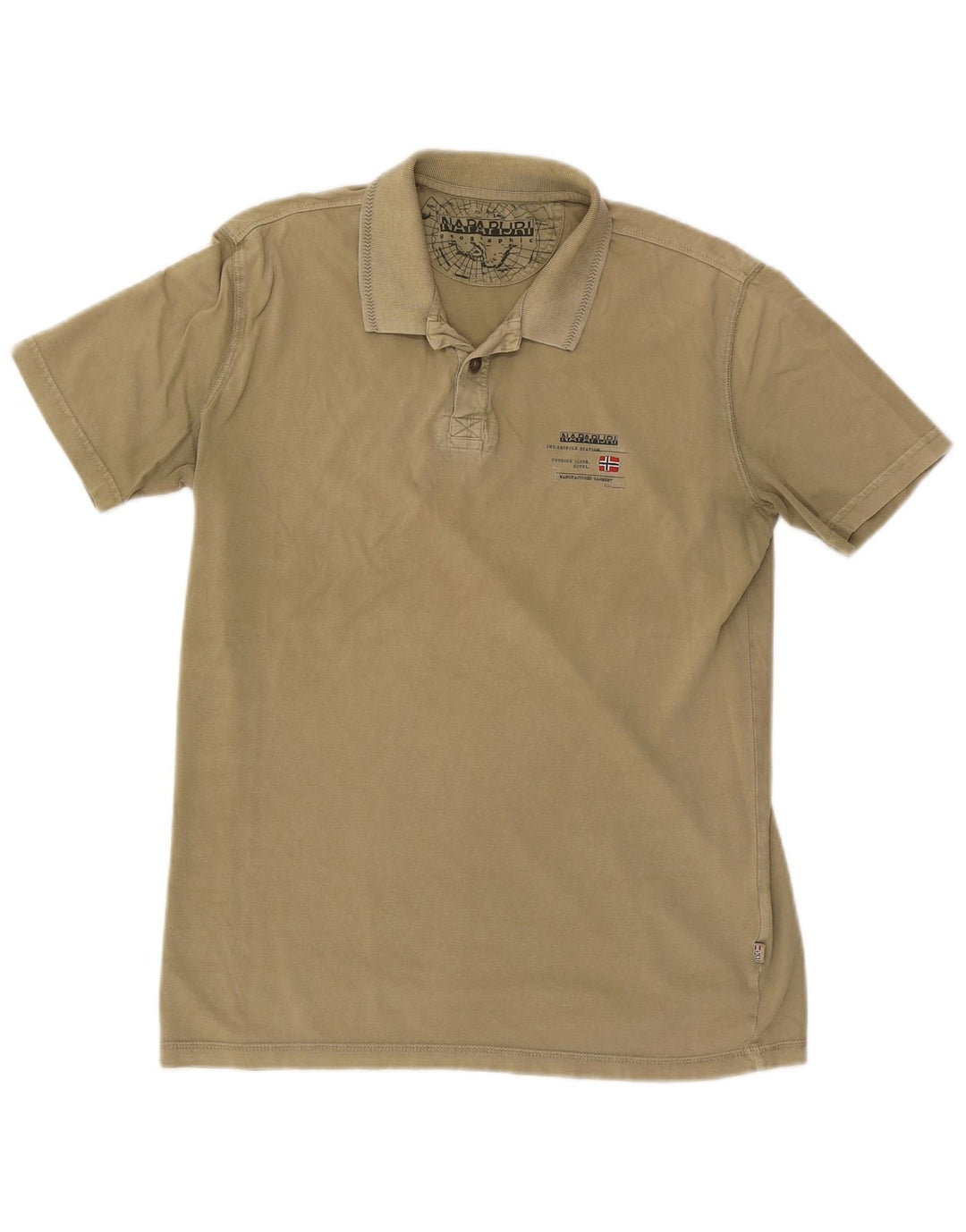 Camisa polo masculina Napapijri verde médio