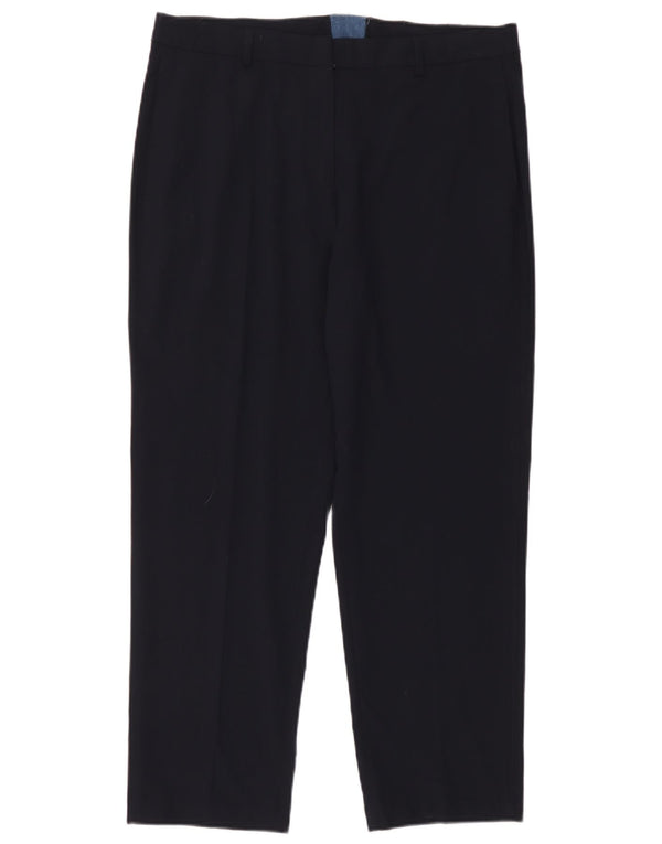 Calça Chino Cônica Feminina Marks & Spencer Reino Unido 14 Grande W36 L28 Azul Marinho