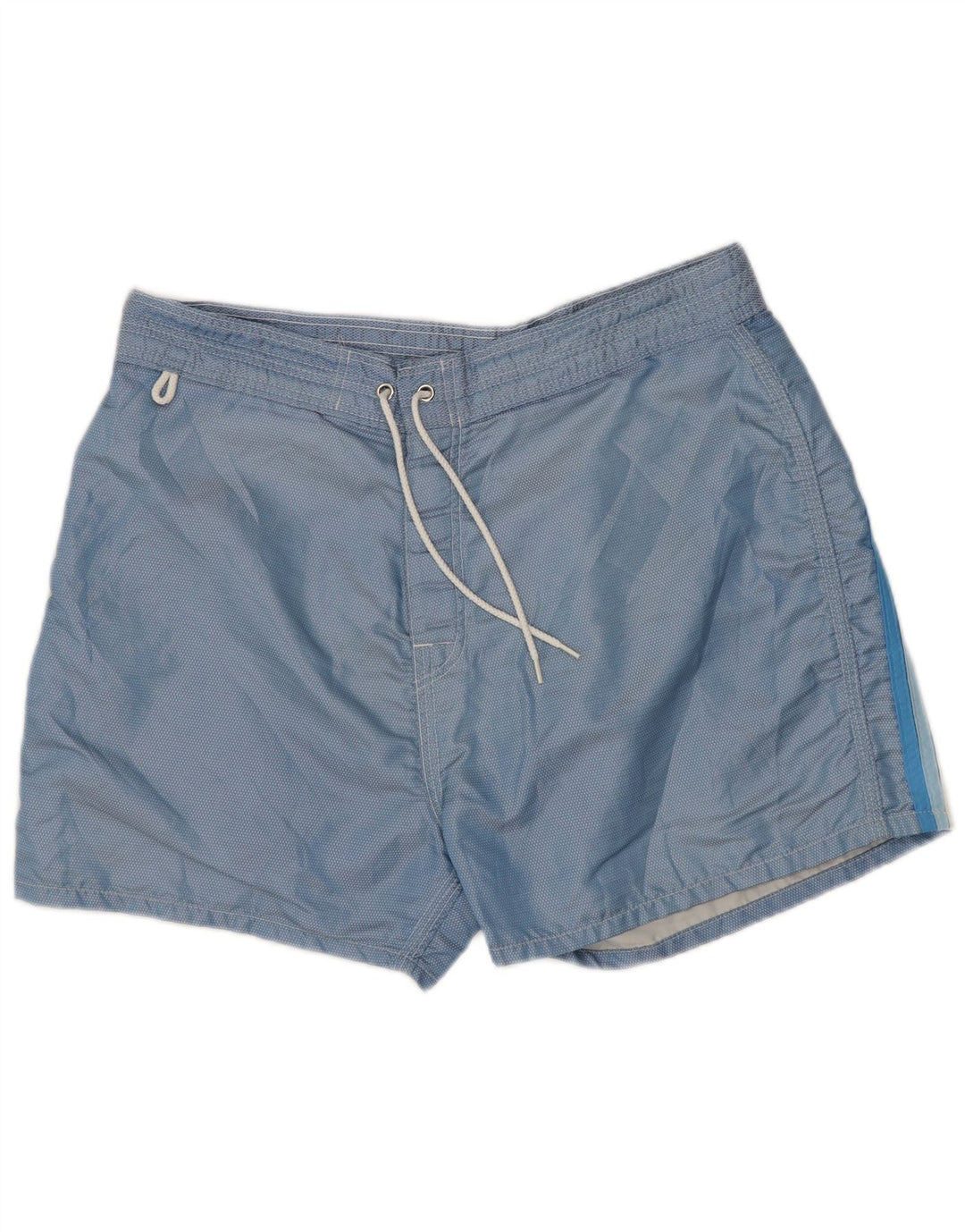 Sundek Mens Natação Shorts Médio Azul Geométrico Nylon