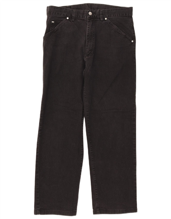 Jeans retos masculinos Lacoste tamanho 44 grande W33 L27 algodão preto