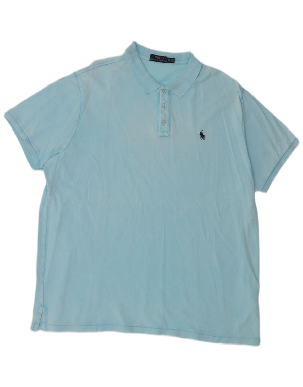 Camisa polo masculina Polo Ralph Lauren 2XL algodão azul
