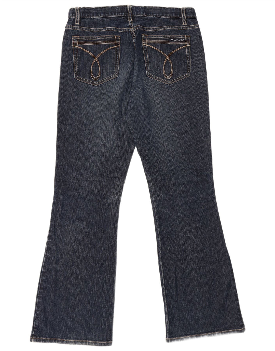 Calça jeans feminina CALVIN KLEIN US 8 médio W32 L31 algodão azul marinho