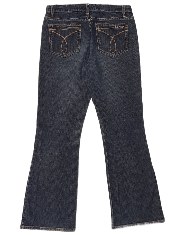 Calça jeans feminina CALVIN KLEIN US 8 médio W32 L31 algodão azul marinho