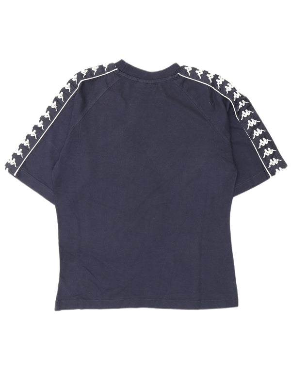Camiseta gráfica masculina Kappa Top grande azul marinho