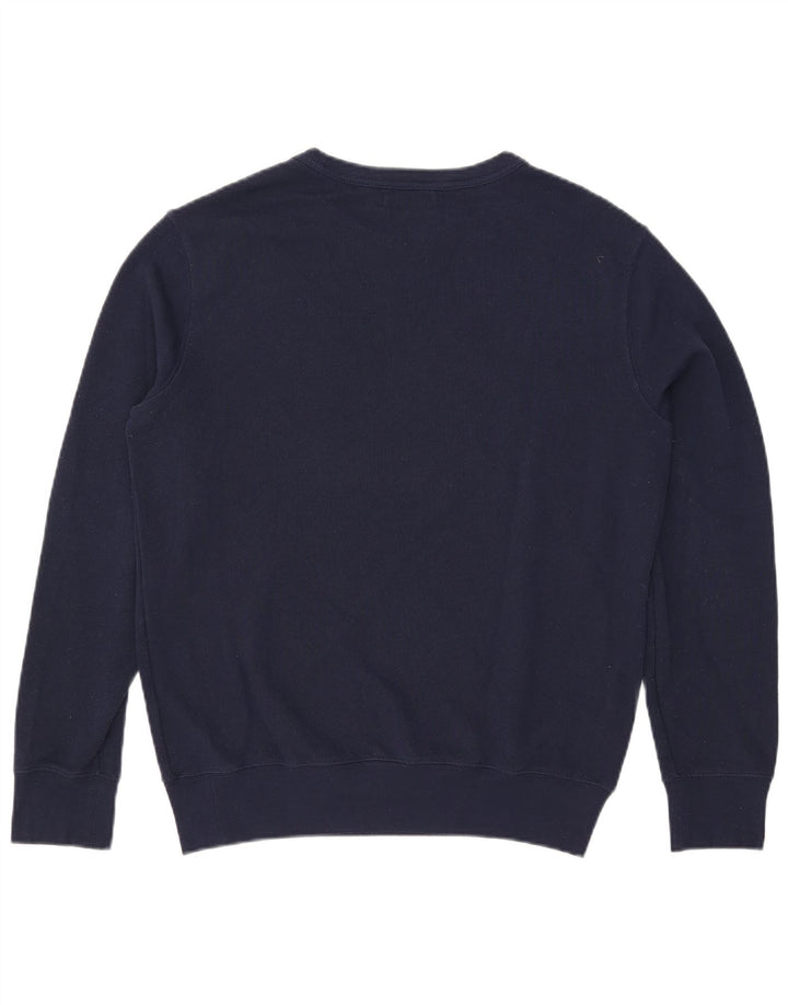 Polo Ralph Lauren moletom masculino jumper médio algodão azul marinho