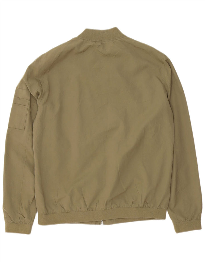 Jaqueta bomber masculina Jack & Jones Reino Unido 40 grande poliéster cáqui