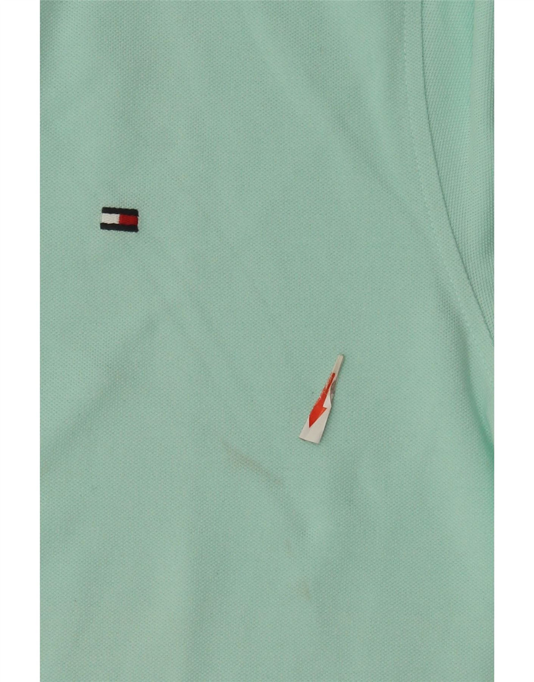 Camisa polo masculina Tommy Hilfiger Regular Fit algodão turquesa médio