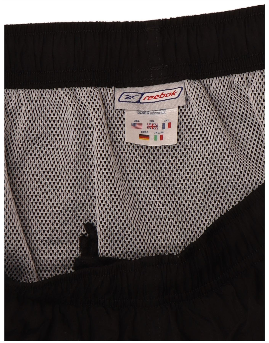 Shorts esportivos masculinos REEBOK 2XL nylon preto