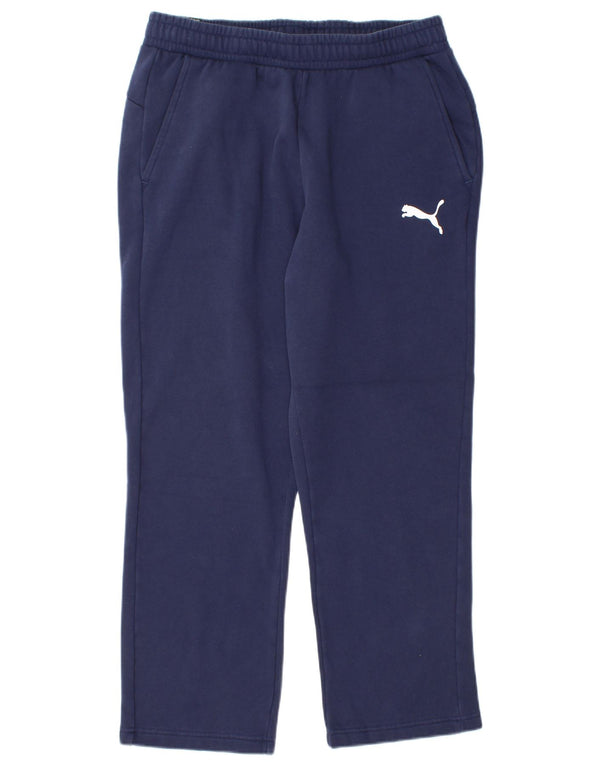 Calça de treino masculina Puma grande algodão azul marinho