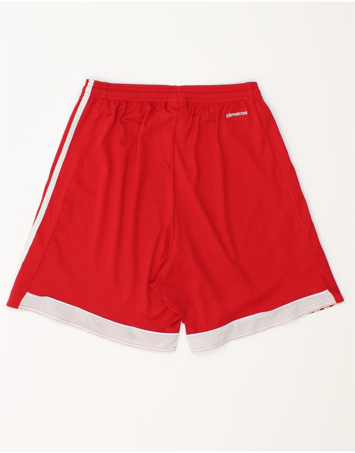 ADIDAS Mens Climacool Sport Shorts Pequeno Poliéster Colorblock Vermelho
