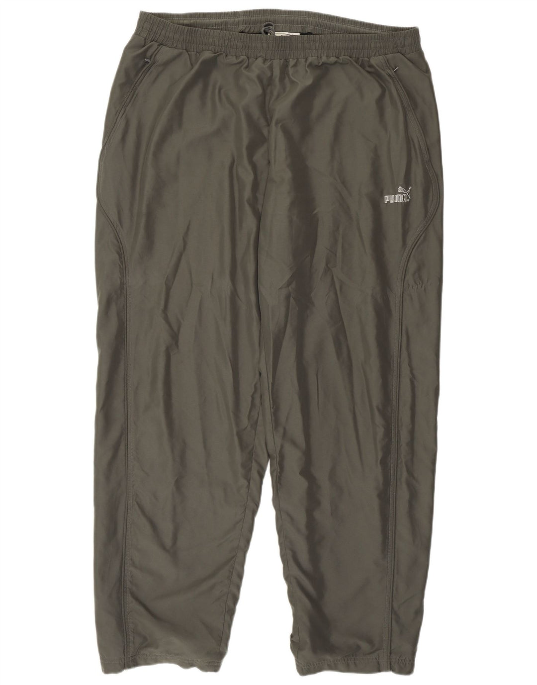 Calça de treino masculina Puma Joggers 2XL poliéster cáqui