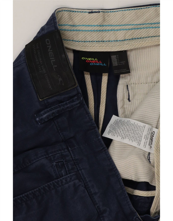 O'NEILL Mens Chino Shorts W32 Médio Algodão Azul Marinho