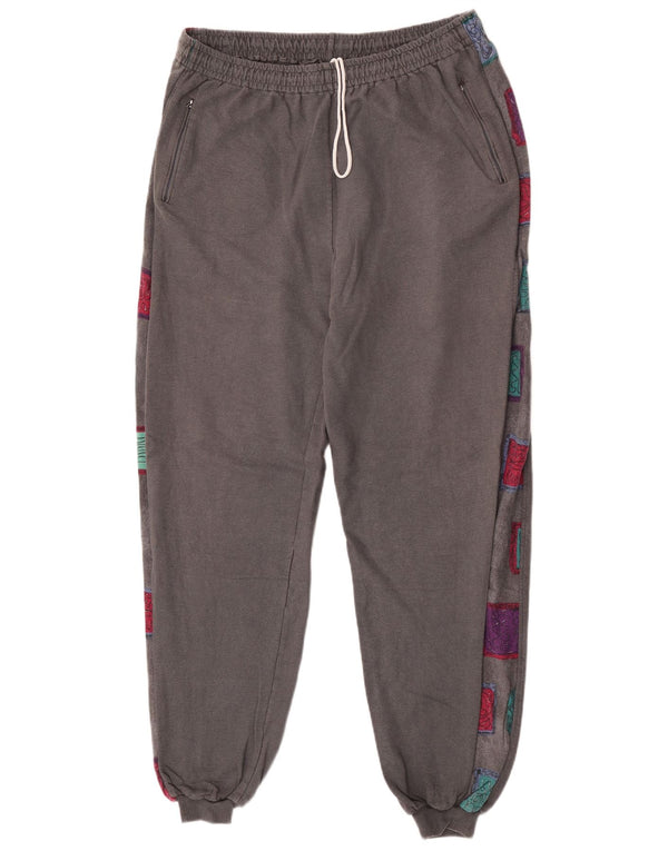 Calça de treino masculina Trigema Joggers 3XL algodão geométrico cinza