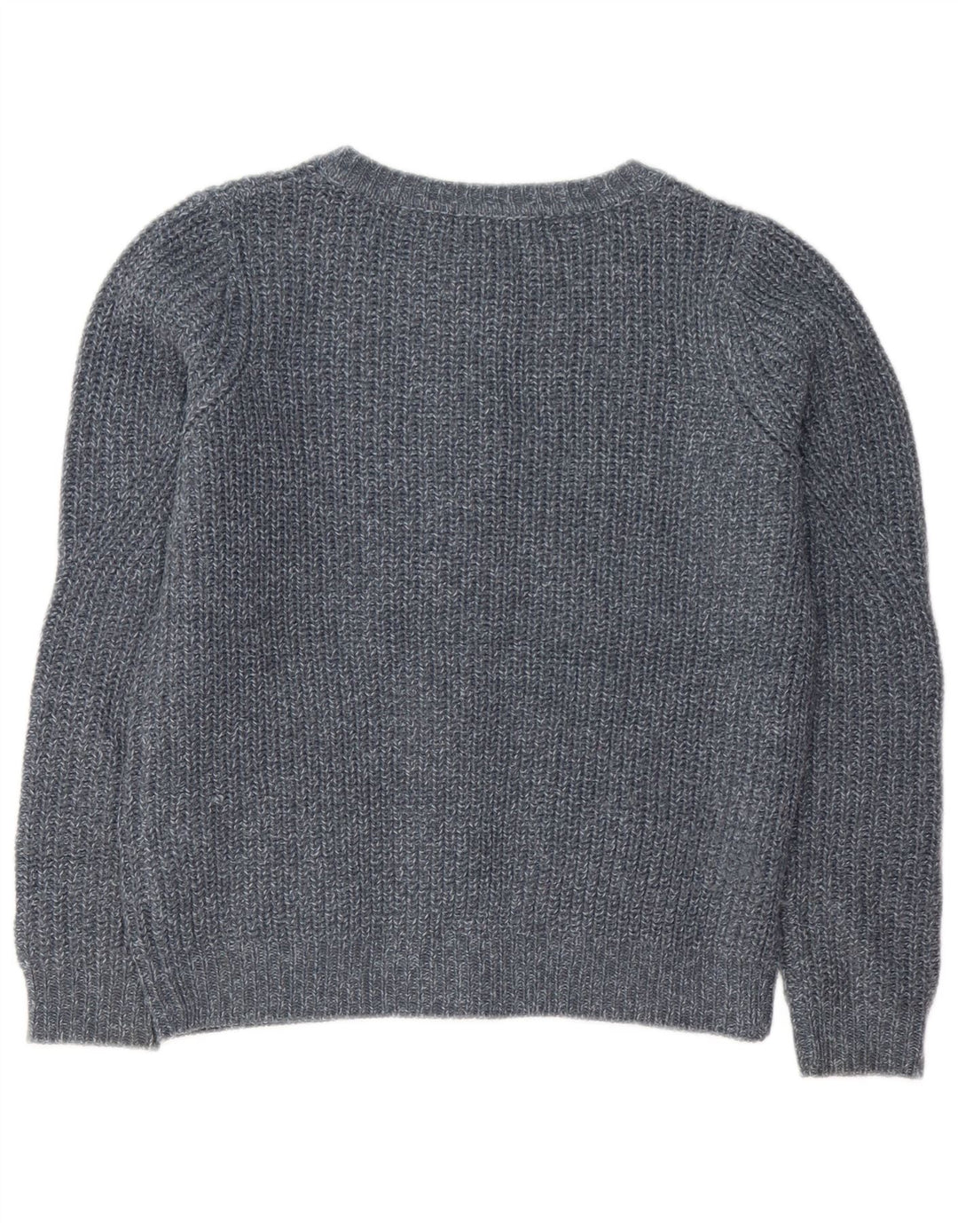 Suéter cardigã feminino Marks & Spencer Reino Unido 10 pequeno acrílico manchado cinza