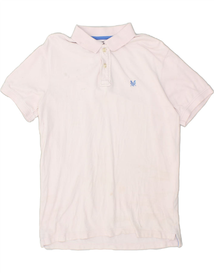 CREW CLOTHING Mens Polo Shirt Small Pink Cotton | Vintage Crew Clothing | Thrift | Second-Hand Crew Clothing | Used Clothing | Messina Hembry 