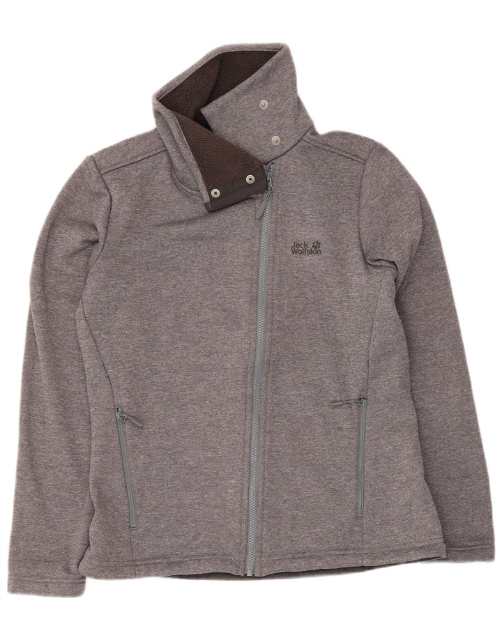 Jaqueta de treino feminina Jack Wolfskin Reino Unido 14 cinza médio manchado