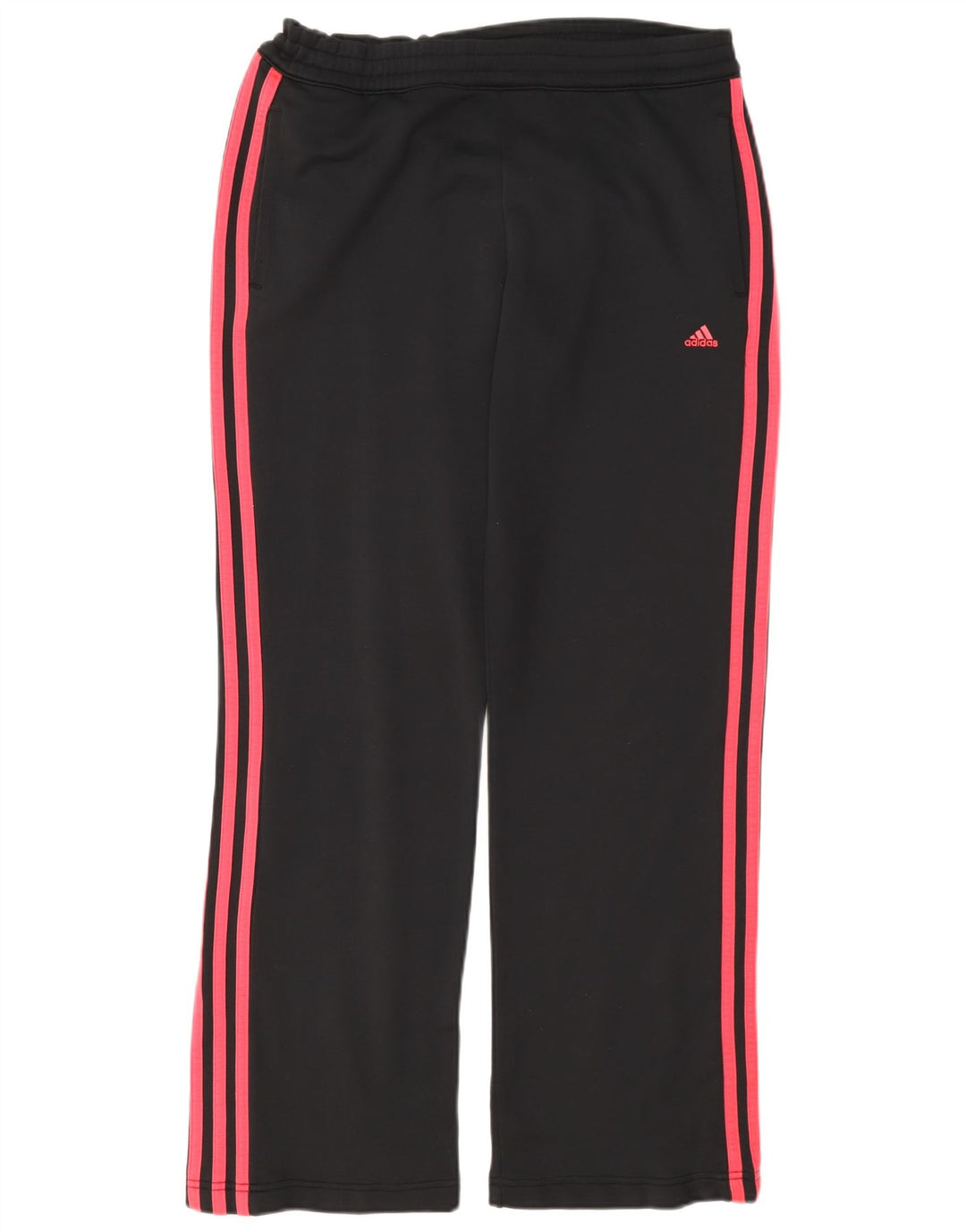 Calça de treino feminina Adidas UK 12 poliéster preto médio