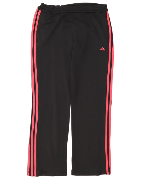 Calça de treino feminina Adidas UK 12 poliéster preto médio