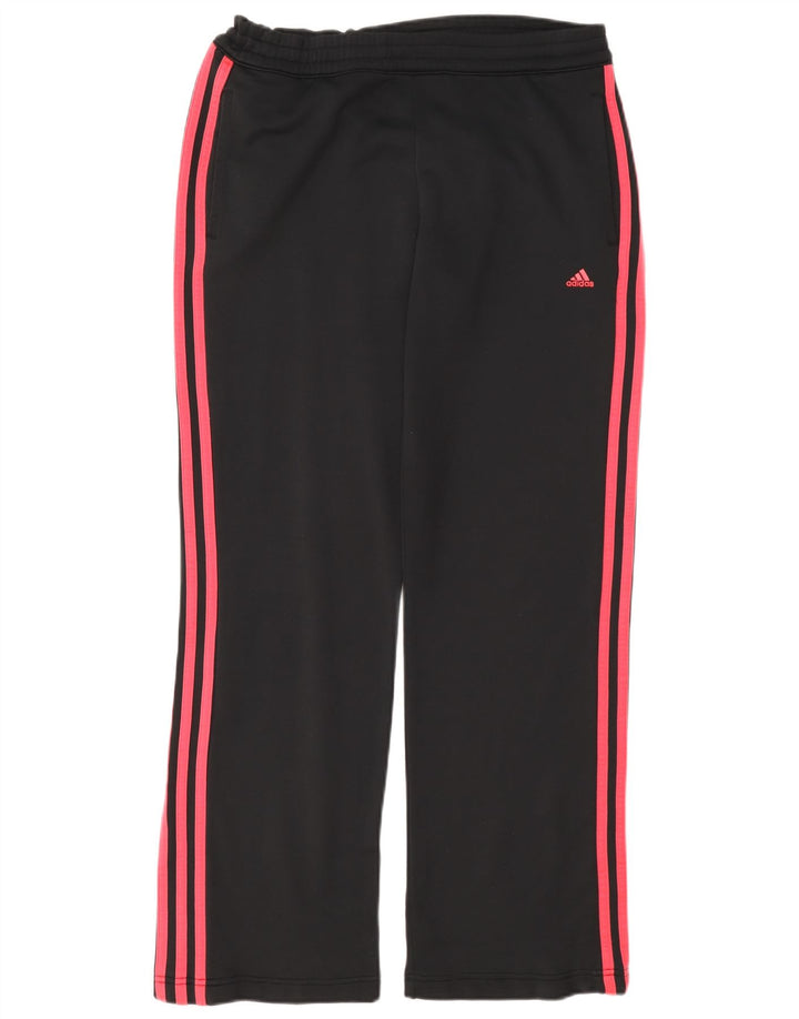 Calça de treino feminina Adidas UK 12 poliéster preto médio