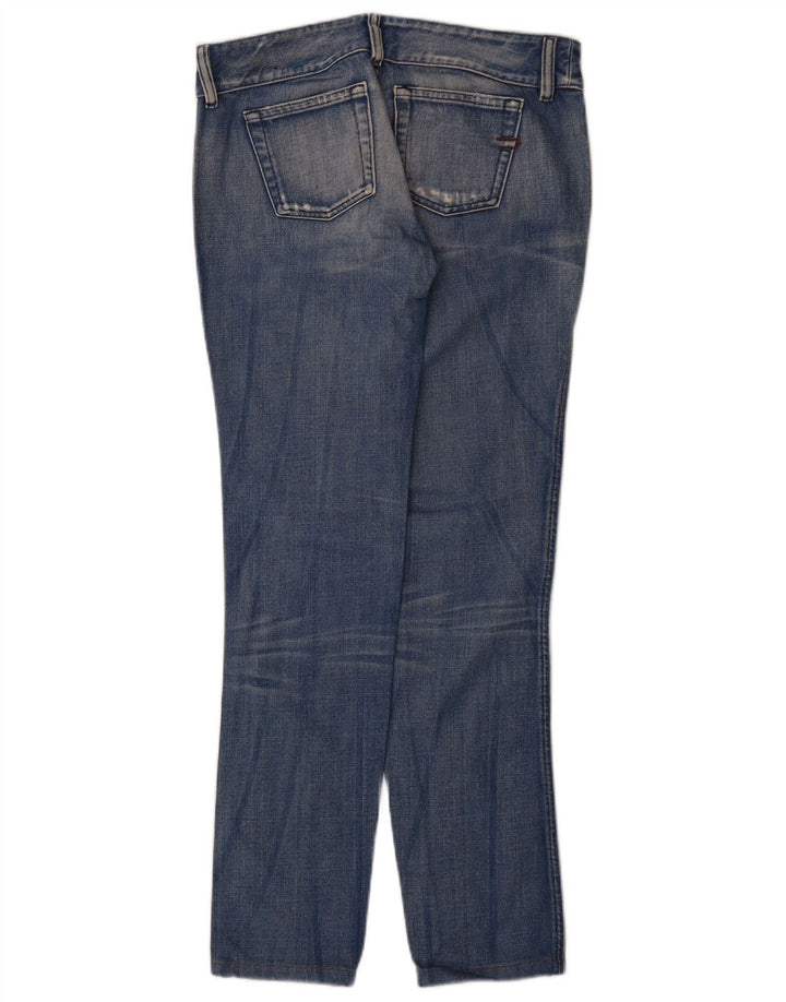 DIESEL Womens Distressed Slim Jeans W29 L32 Blue Cotton