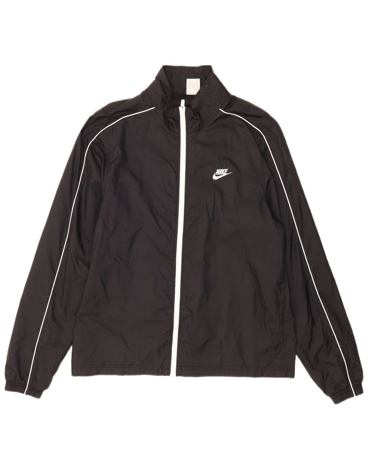 Jaqueta de chuva masculina Nike UK 40 grande nylon preto