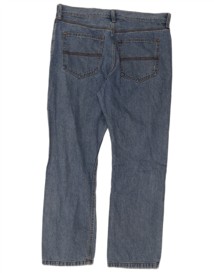 Jeans retos masculinos Marks & Spencer W34 L29 algodão azul