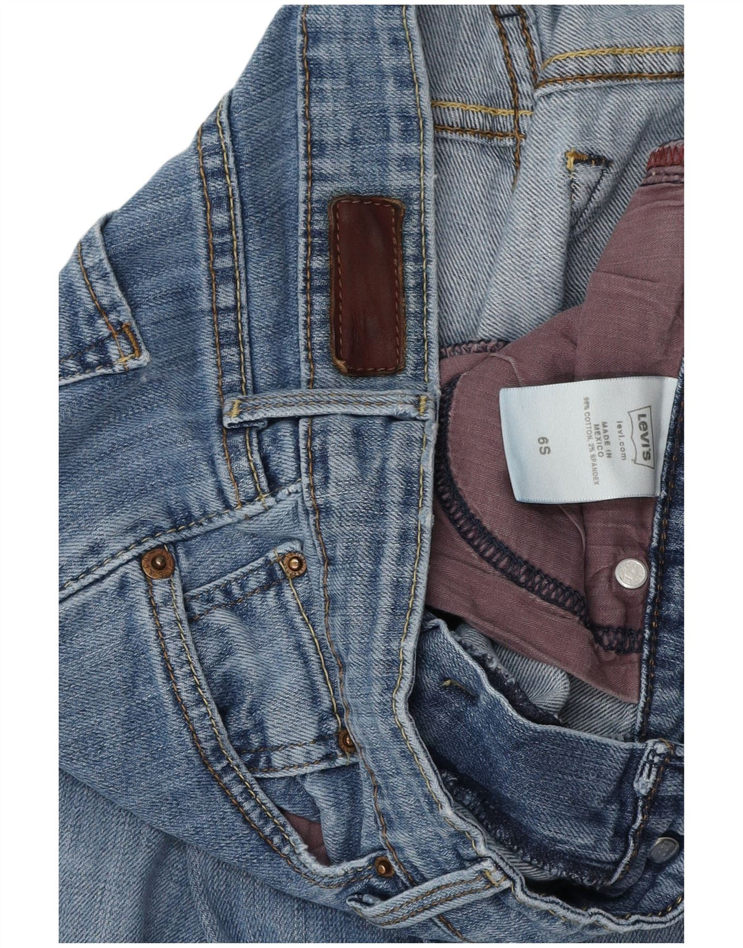 Jeans feminino Bootcut LEVI'S US 6 médio W32 L29 algodão azul