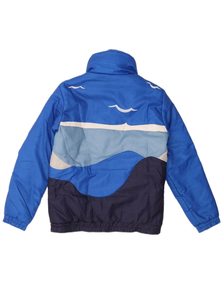 Jaqueta acolchoada feminina Maier EU 36 poliamida colorblock azul pequena