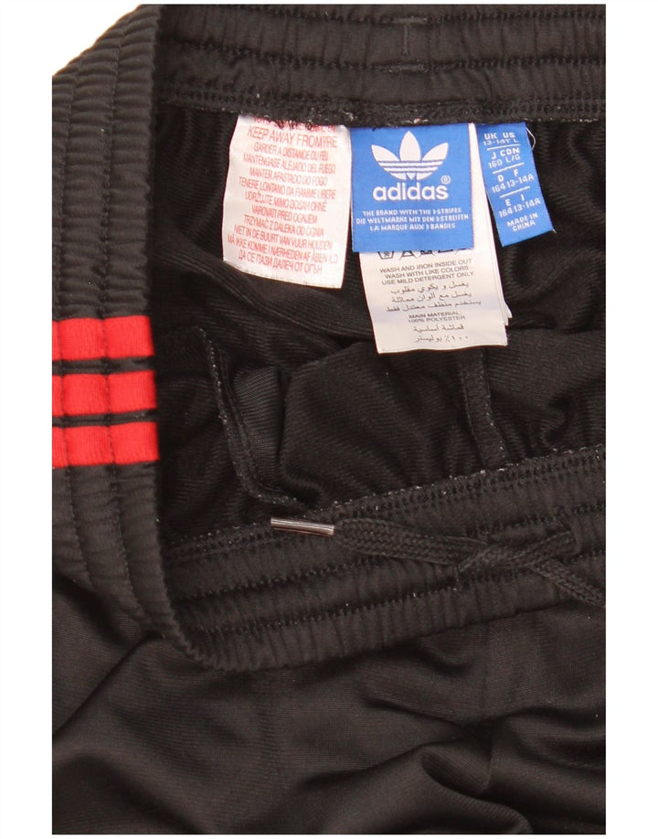 Calças de treino Adidas meninos 13-14 anos preto poliéster