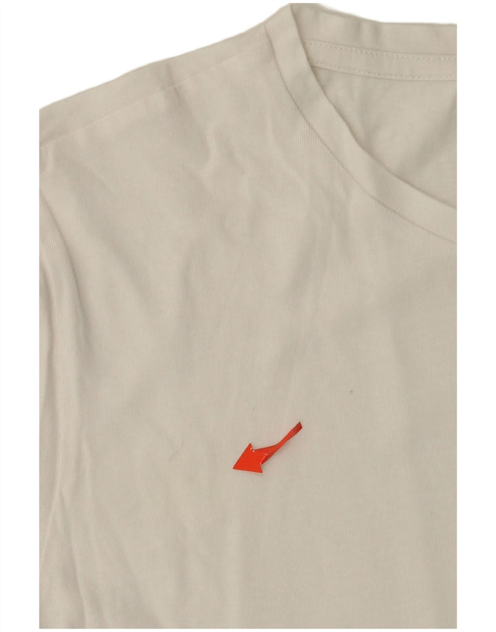 Camiseta feminina LOTTO UK 10 algodão branco pequeno