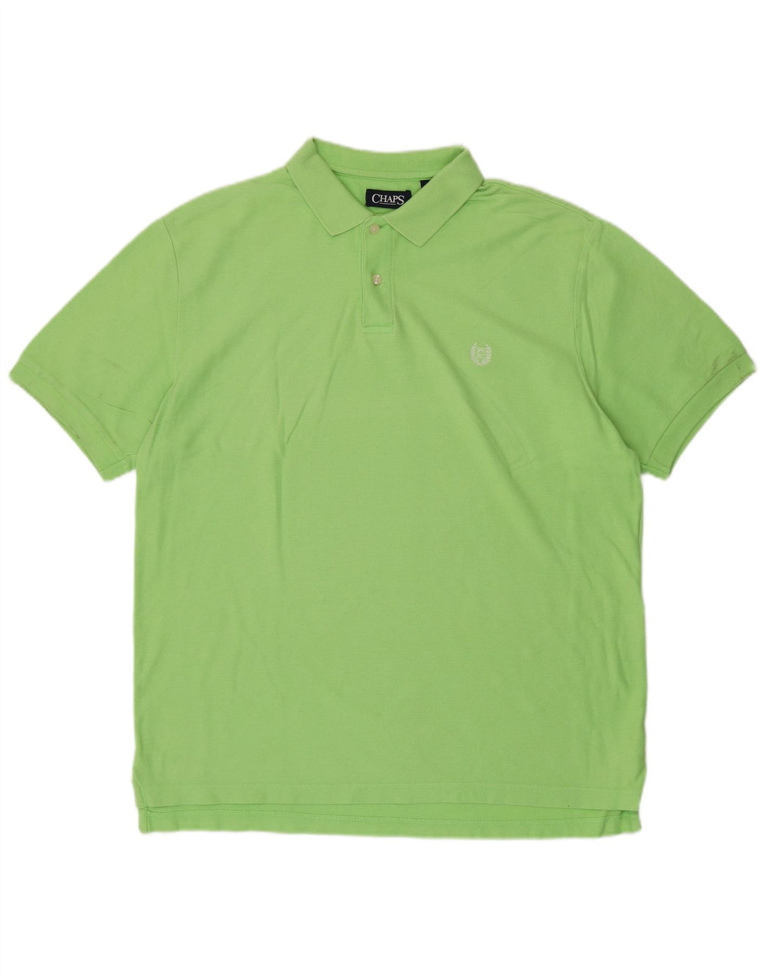 Camisa polo masculina Grant Fit CHAPS grande algodão verde
