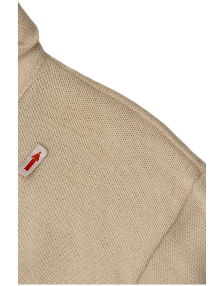 Blusa feminina de malha CIRO ESPOSITO Reino Unido 14 grande lã branca