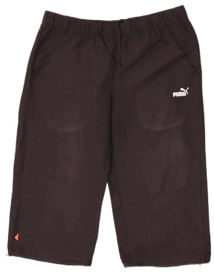 Shorts esportivos femininos Puma UK 14 grandes pretos