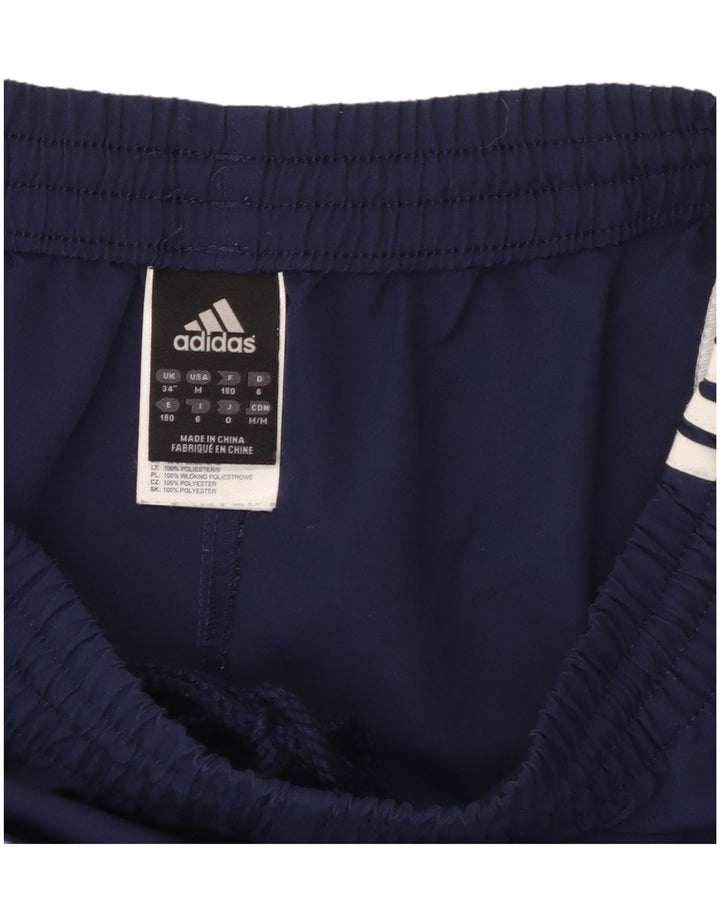 Shorts esportivos masculinos ADIDAS grande poliéster colorblock azul marinho
