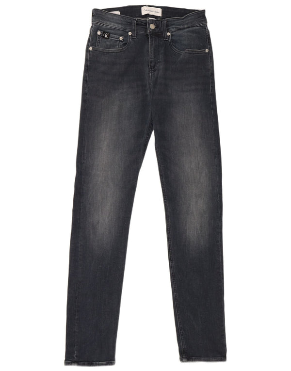 Calvin Klein Masculino Slim Jeans W28 L32 Azul Marinho Algodão